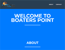 Tablet Screenshot of boaterspoint.com